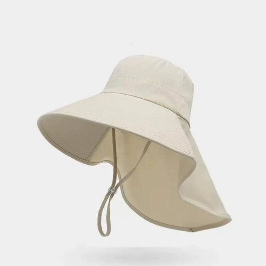 SunLuxe Beige Travel Sun Hat – UV Shield, Breathable, Adjustable