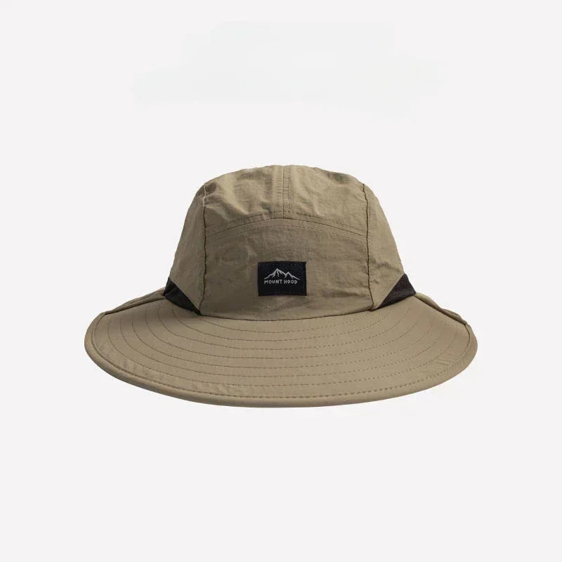 Bondi Wide-Brim Sun Hat with Neck Flap Unisex (Army Green)