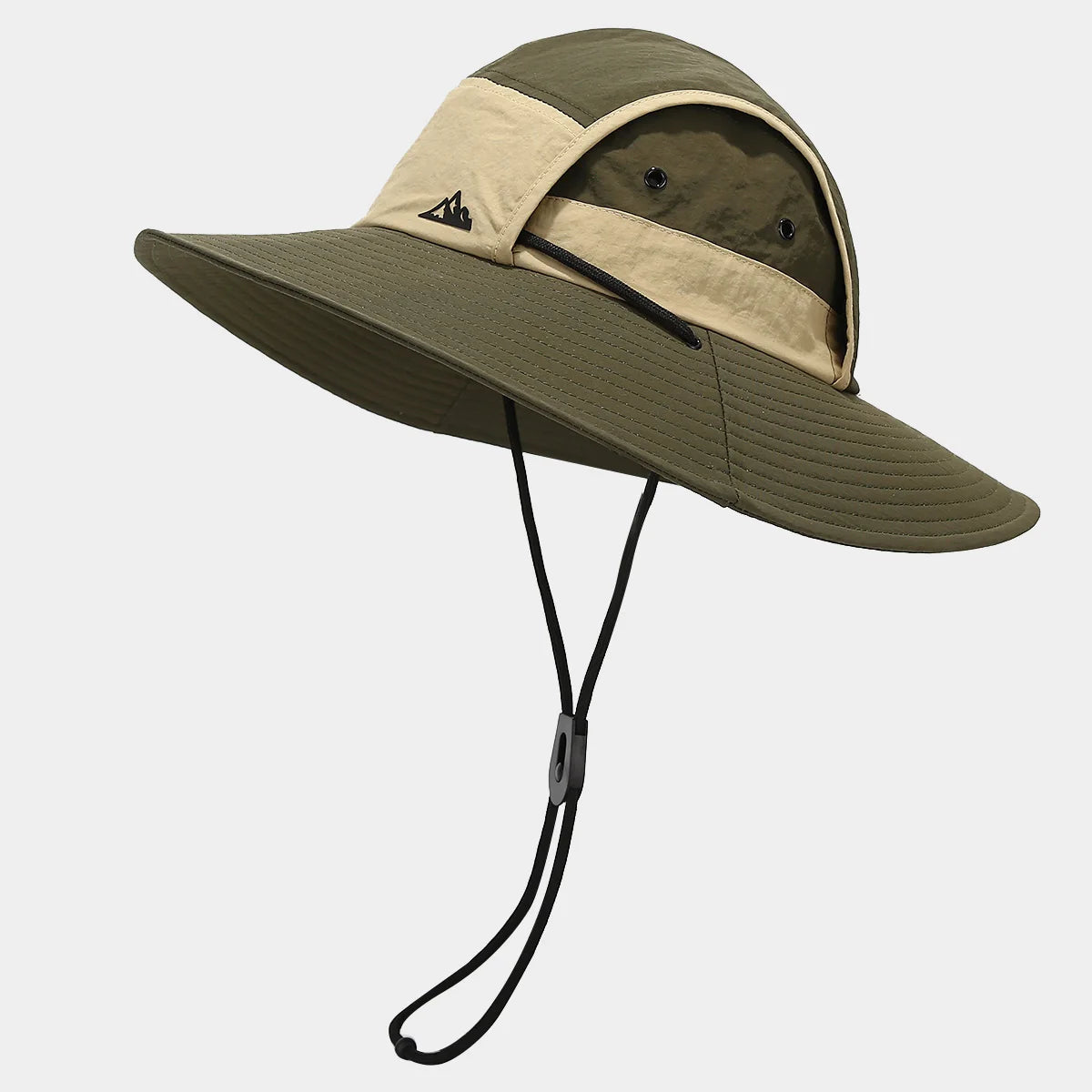 Coastline Sun Hat (Army Green) – Wide Brim & Neck Flap UV Protection