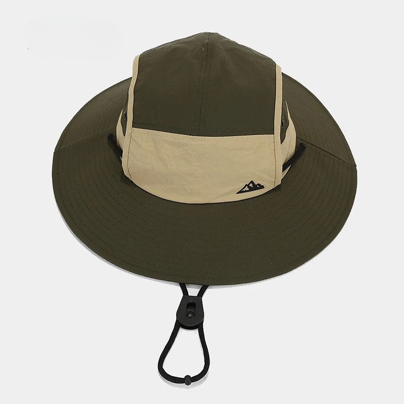 Coastline Sun Hat (Army Green) – Wide Brim & Neck Flap UV Protection