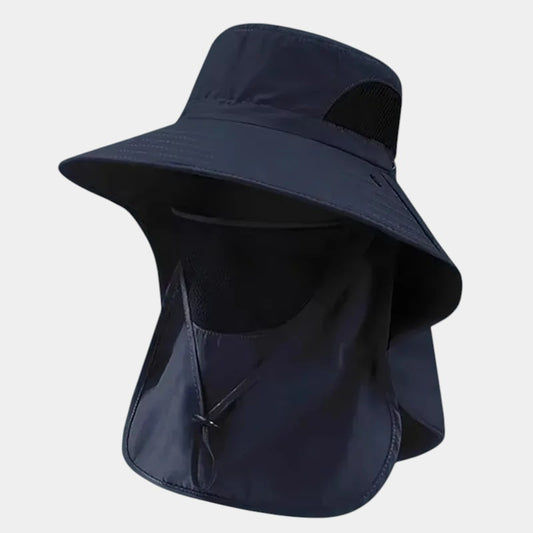 TrailGuard Sun Hat – UV Protection, Wide Brim (Blue)